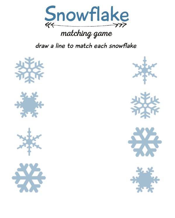 Snowflake Matching Game