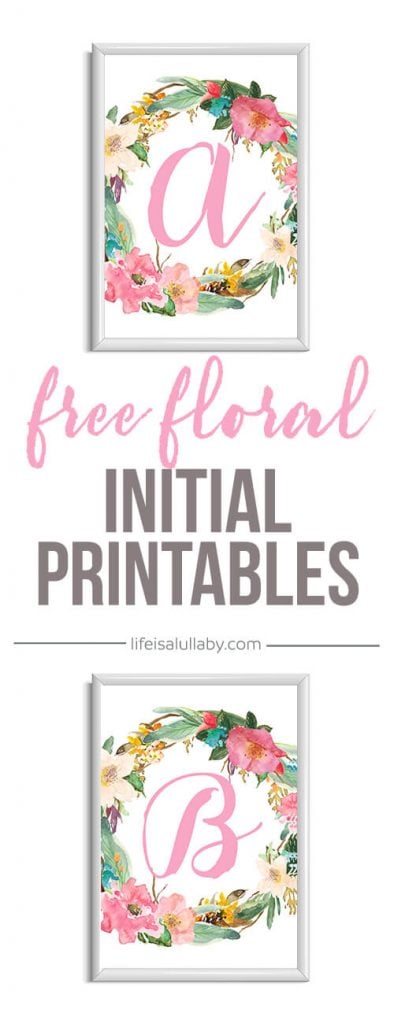 Free Initial Nursery Printable The Best Ideas For Kids