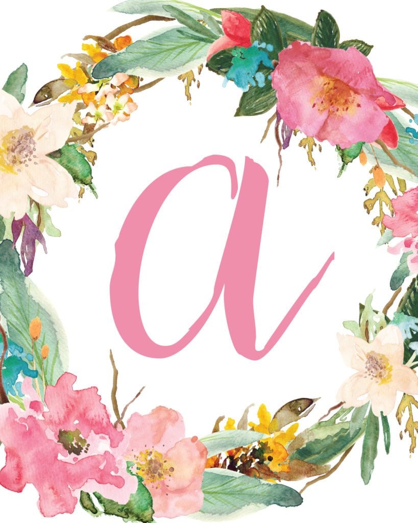 Initial Nursery Printable Letter A